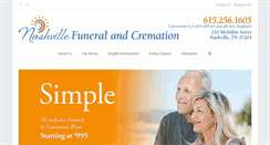 Desktop Screenshot of nashvillefuneralandcremation.com